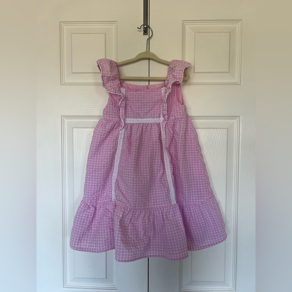Janie and Jack Pink Gingham Dress